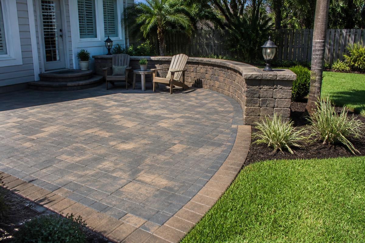 Pavers & Retaining Walls work by LCS in Mobile, Alabama